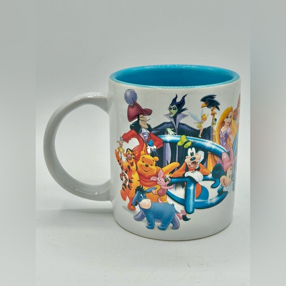 Disney Jerry Leigh Mickey Mouse and Friends Coffee Mug 8 oz White Blue - Picture 1 of 9